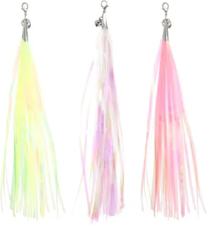 3pcs Replacement Head for Cat Teaser Cat Fishing Pole Kitten Wands Kitten Teaser Cat Teaser Refills Pet Toys Pet Teaser Replacement Tassel Supplies