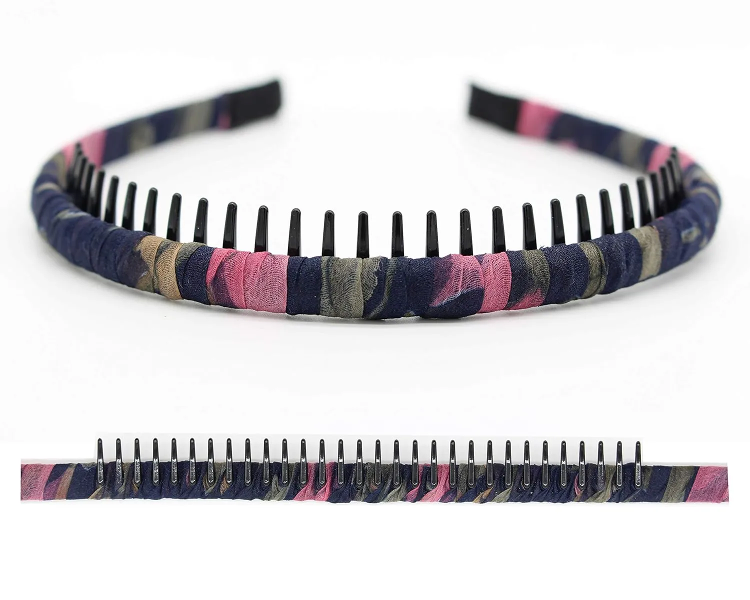 4 color tie-dye Hair Accessories headbands for women/Girl Fashion teeth hairband Resin Hair Hoop Comfy Non-slip Hair band