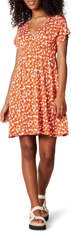 Amazon Essentials Women's Surplice Dress (Available in Plus Size)