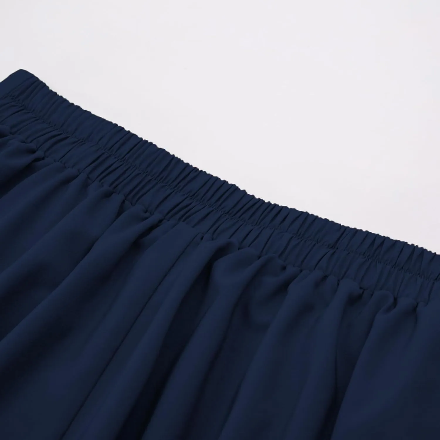 Belle Poque Women's Vintage High Waist Pleated Midi A-Line Skirt with Pockets