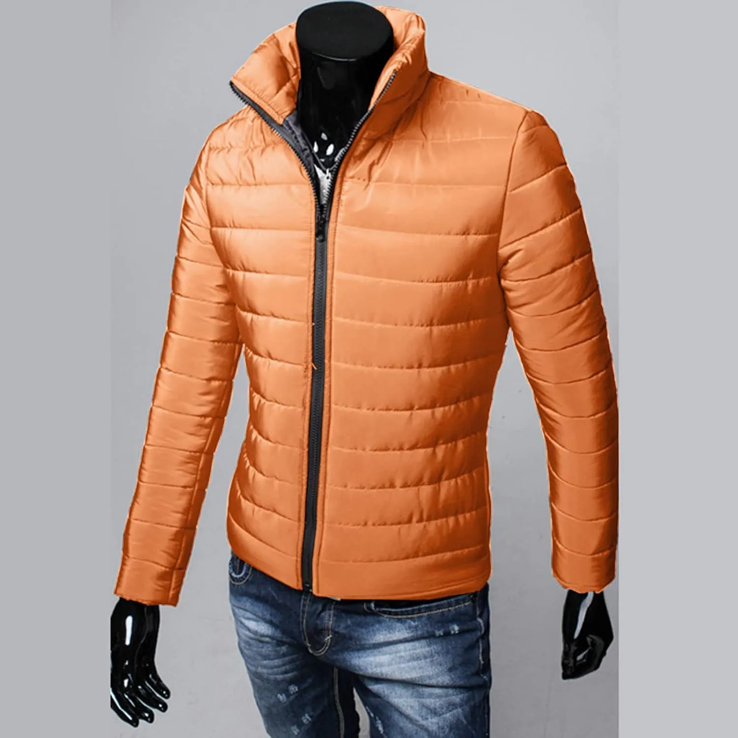 BIFUTON Winter Jackets for Men,Men's Winter Jacket - Lightweight Quilted Puffer Parka Coat Warm Padded Windbreaker Ski Jacket