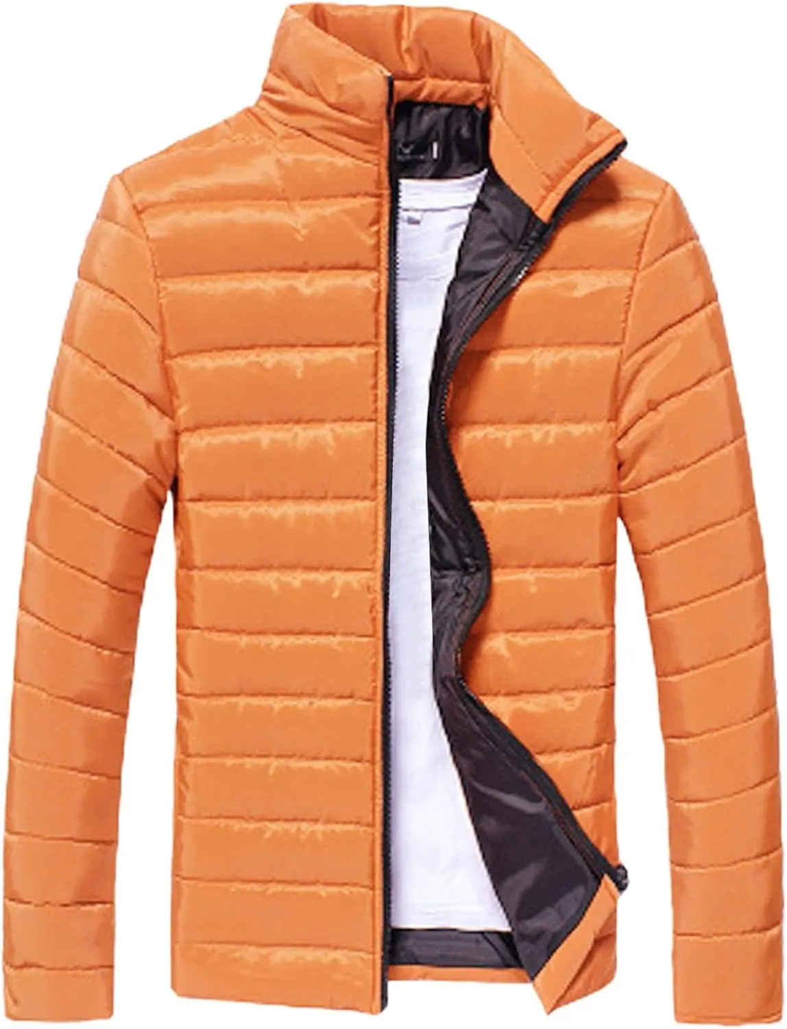 BIFUTON Winter Jackets for Men,Men's Winter Jacket - Lightweight Quilted Puffer Parka Coat Warm Padded Windbreaker Ski Jacket