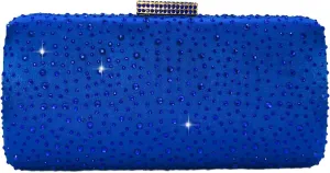 Boutique De FGG Elegant Women Crystal Clutch Purse Formal Evening Bags Wedding Handbags Cocktail Rhinestone Clutch Purse,Mini