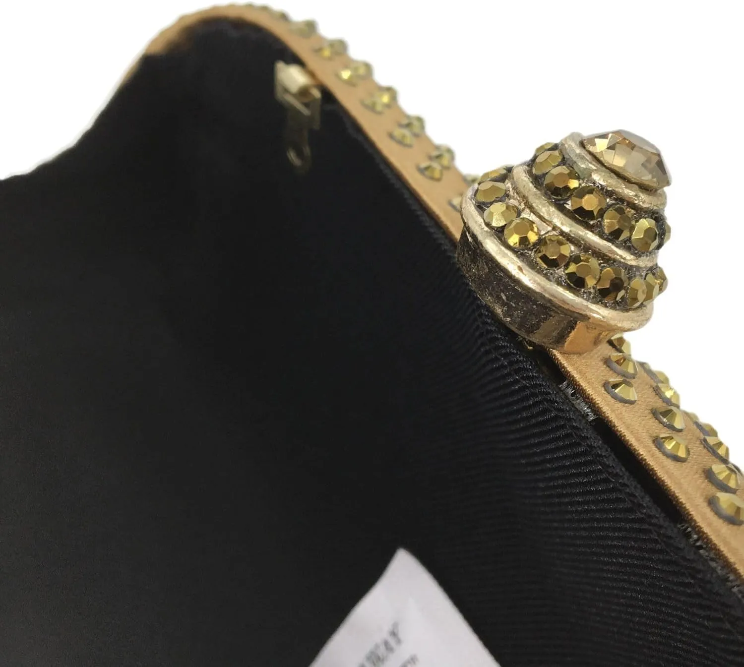 Boutique De FGG Women's Crystal Clutch Evening Bag Bride Handbags for Wedding Party Diamond Rhinestone Clutch Purse,Mini,Mini