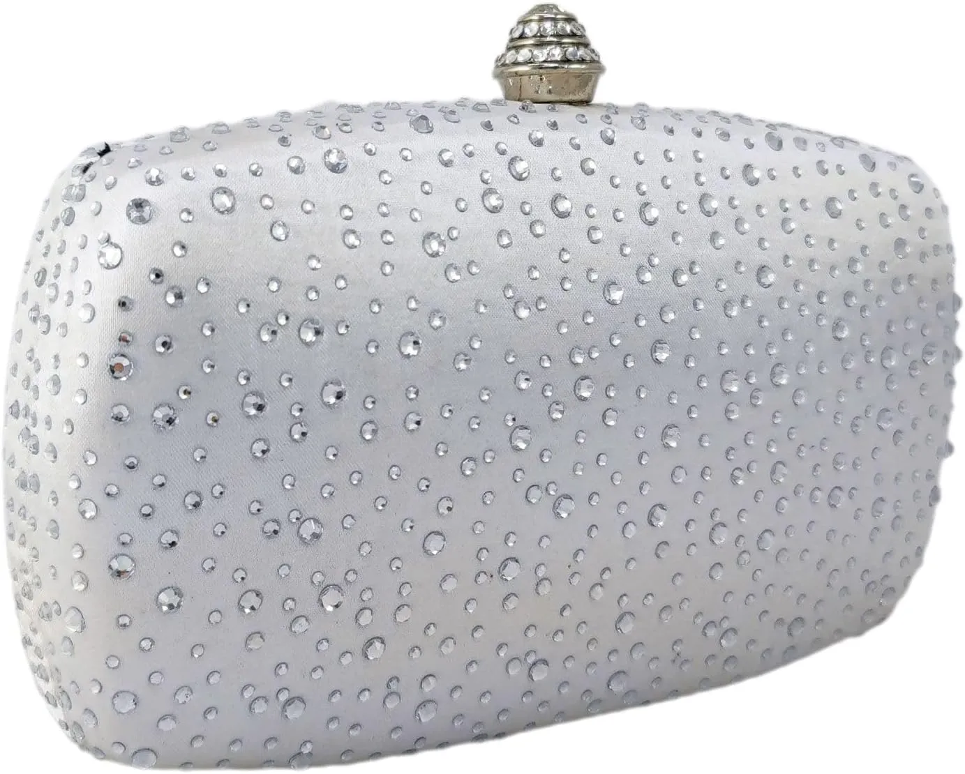 Boutique De FGG Women's Crystal Clutch Evening Bag Bride Handbags for Wedding Party Diamond Rhinestone Clutch Purse,Mini,Mini