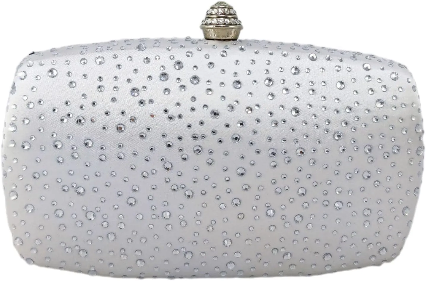 Boutique De FGG Women's Crystal Clutch Evening Bag Bride Handbags for Wedding Party Diamond Rhinestone Clutch Purse,Mini,Mini