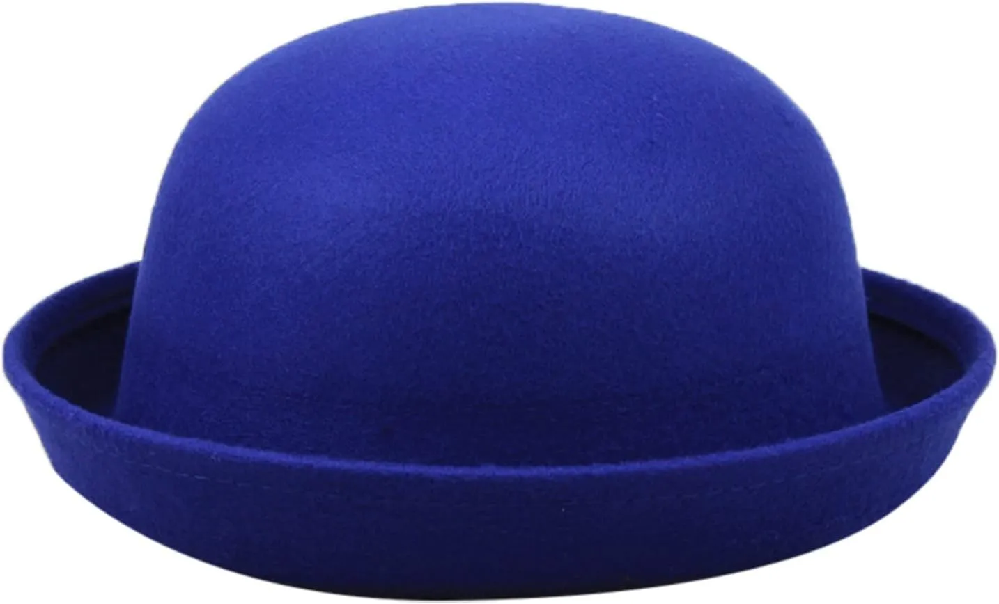 Bowler Hat Classic Pork-Pie Women Fedora Hat Foldable Rolled Brim Fedora Hat for Men Women Crushable