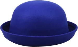 Bowler Hat Classic Pork-Pie Women Fedora Hat Foldable Rolled Brim Fedora Hat for Men Women Crushable