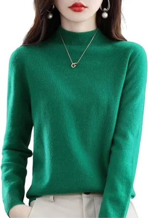 Cashmere Sweaters for Women, 100% Cashmere Sweater Crewneck Sweater Long Sleeve Pullover Sweater Casual Sweater