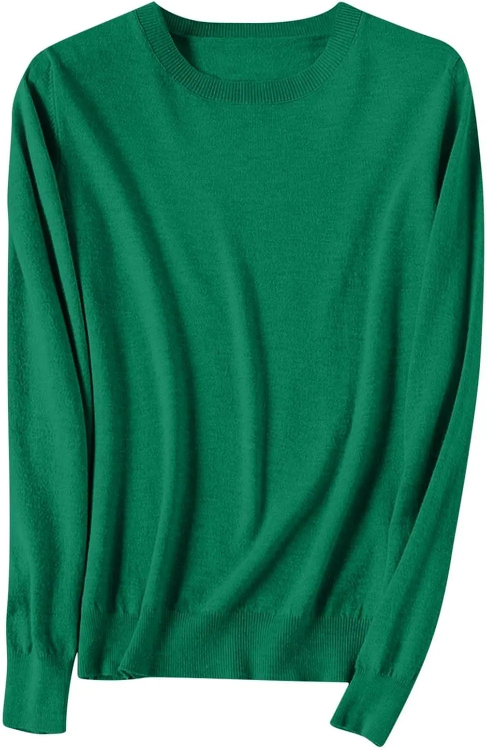 Cashmere Sweaters for Women Long Sleeve Loose Pullover Tops Soft Warm Cozy Lightweight Casual Wool Knit Sweater