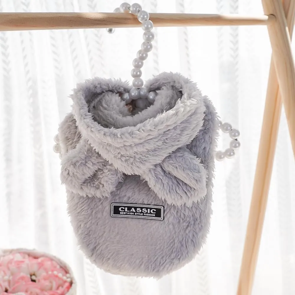 Cat Bunny Ears Costume Cute Dog Kitten Hoodies Sweater Rabbit Ears Puppy Pet Apparel (X-Large,Gray)