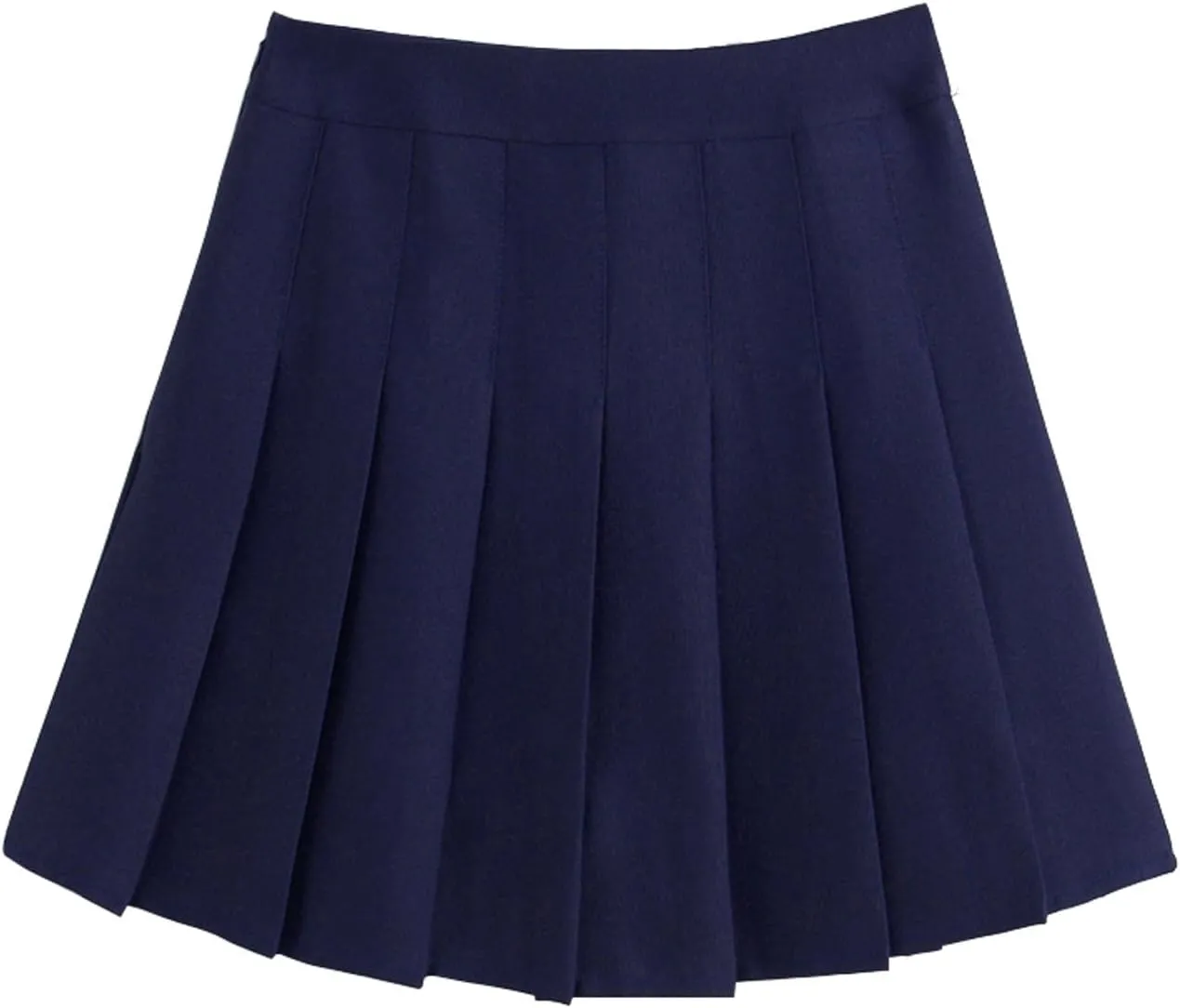 chouyatou Women's Simple High Waist All Around Pleated A-Line Skirt