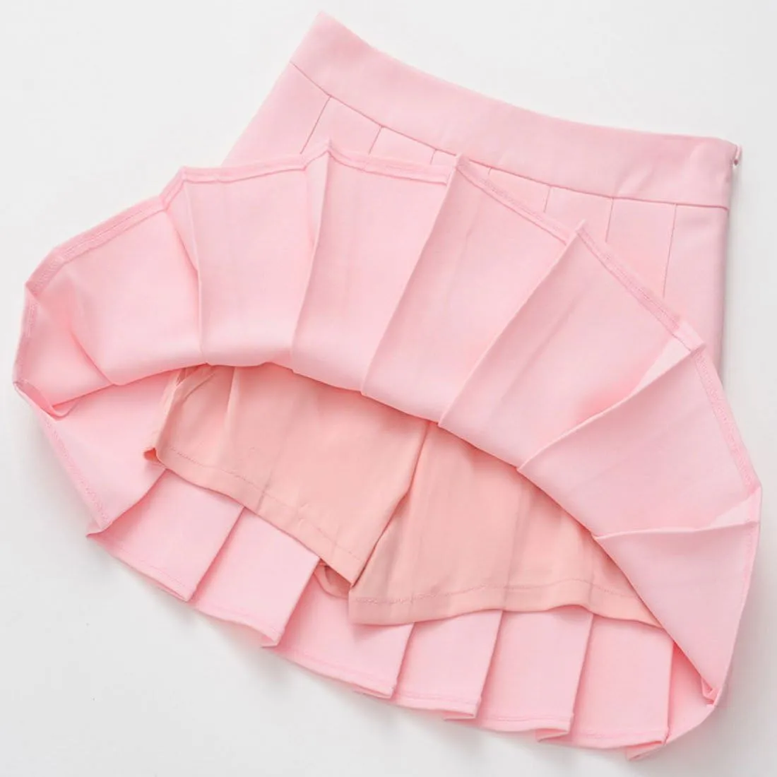 chouyatou Women's Simple High Waist All Around Pleated A-Line Skirt