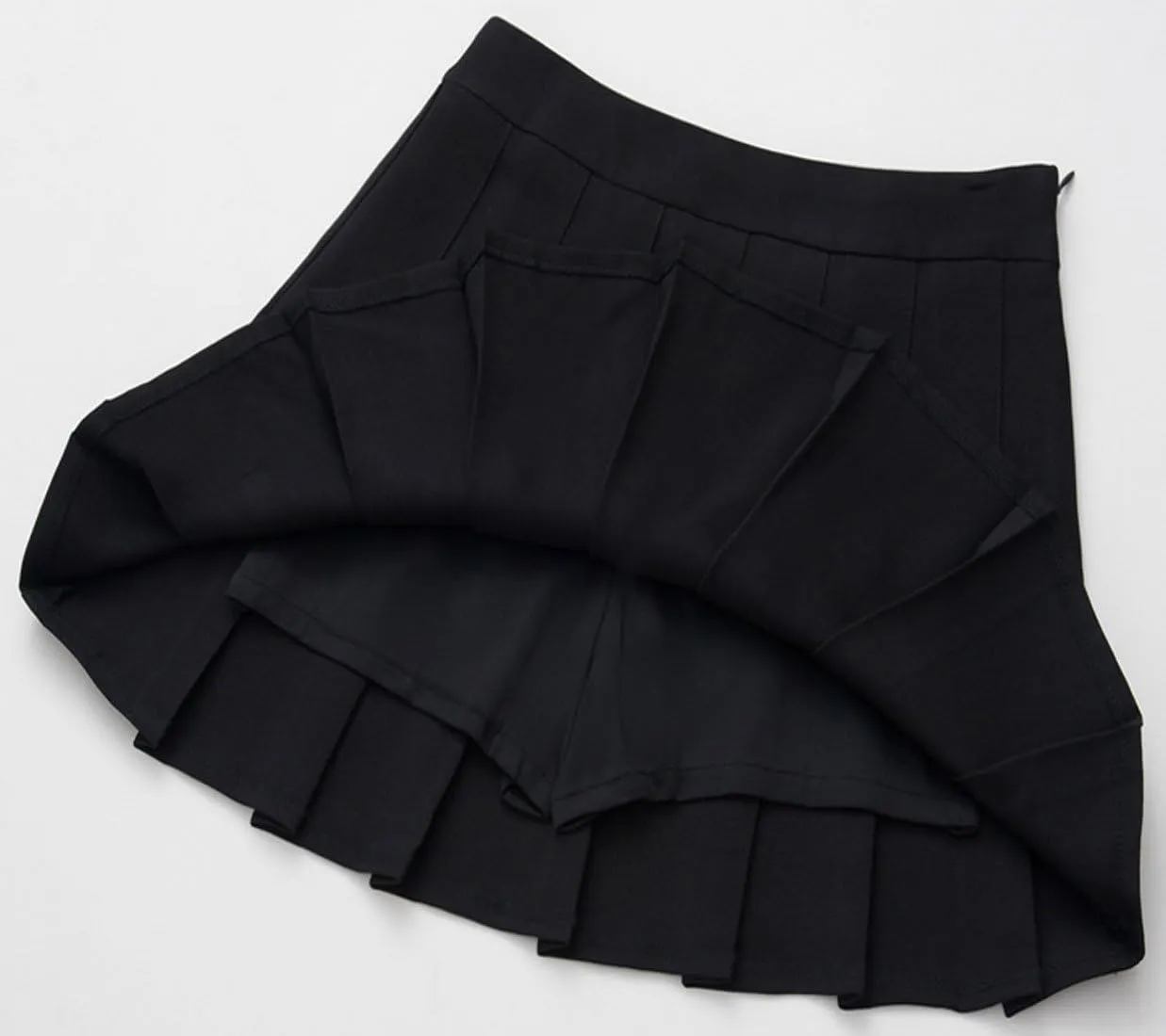 chouyatou Women's Simple High Waist All Around Pleated A-Line Skirt