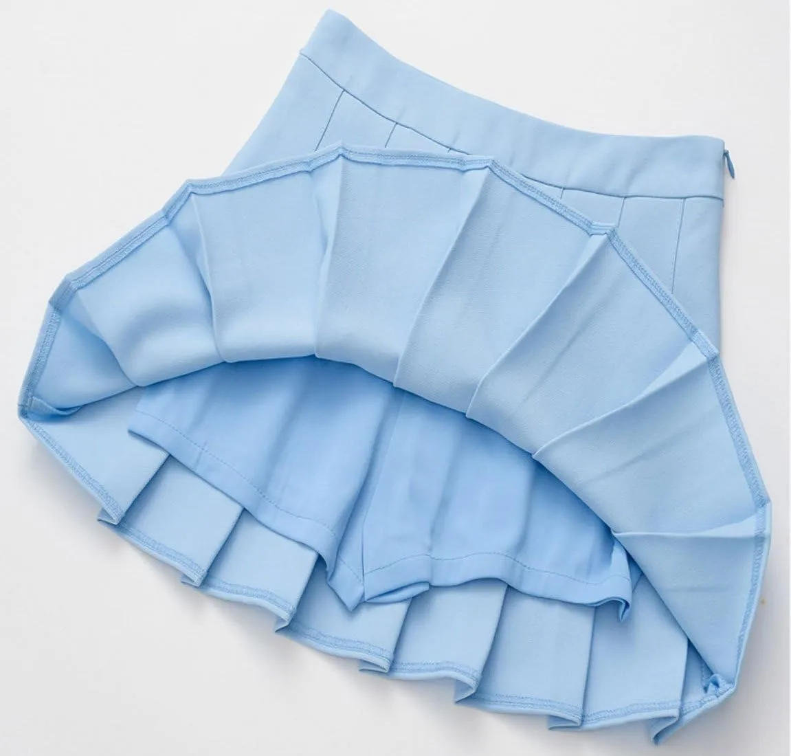 chouyatou Women's Simple High Waist All Around Pleated A-Line Skirt