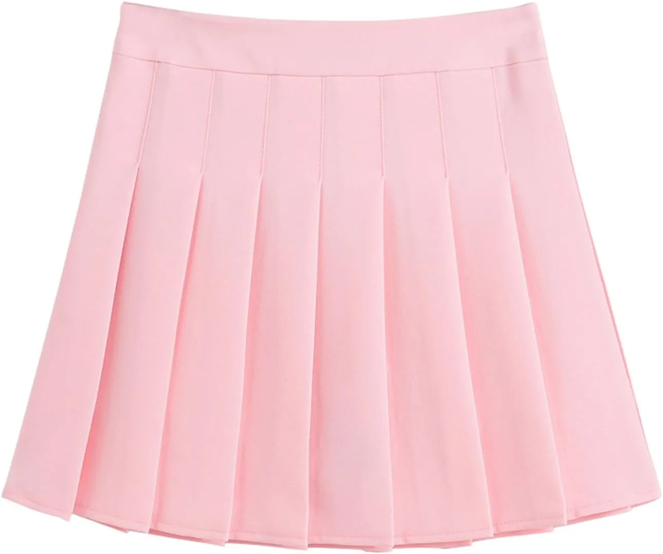 chouyatou Women's Simple High Waist All Around Pleated A-Line Skirt
