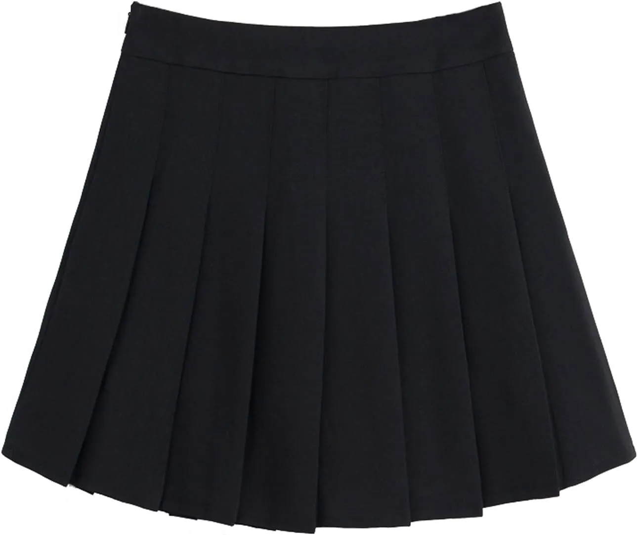 chouyatou Women's Simple High Waist All Around Pleated A-Line Skirt