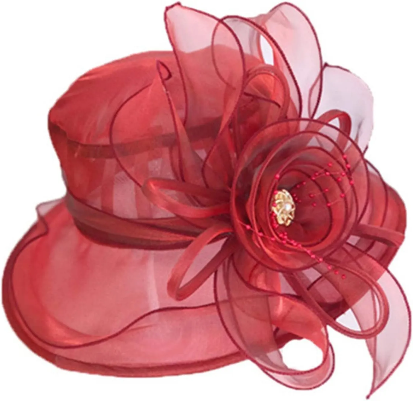 Church Hats for Women 2025 Elegant, Womens Kentucky Church Dress Derby Wedding Floral Tea Party Hat Sun Hats