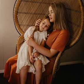 Claire Dress | Peach | Size Medium