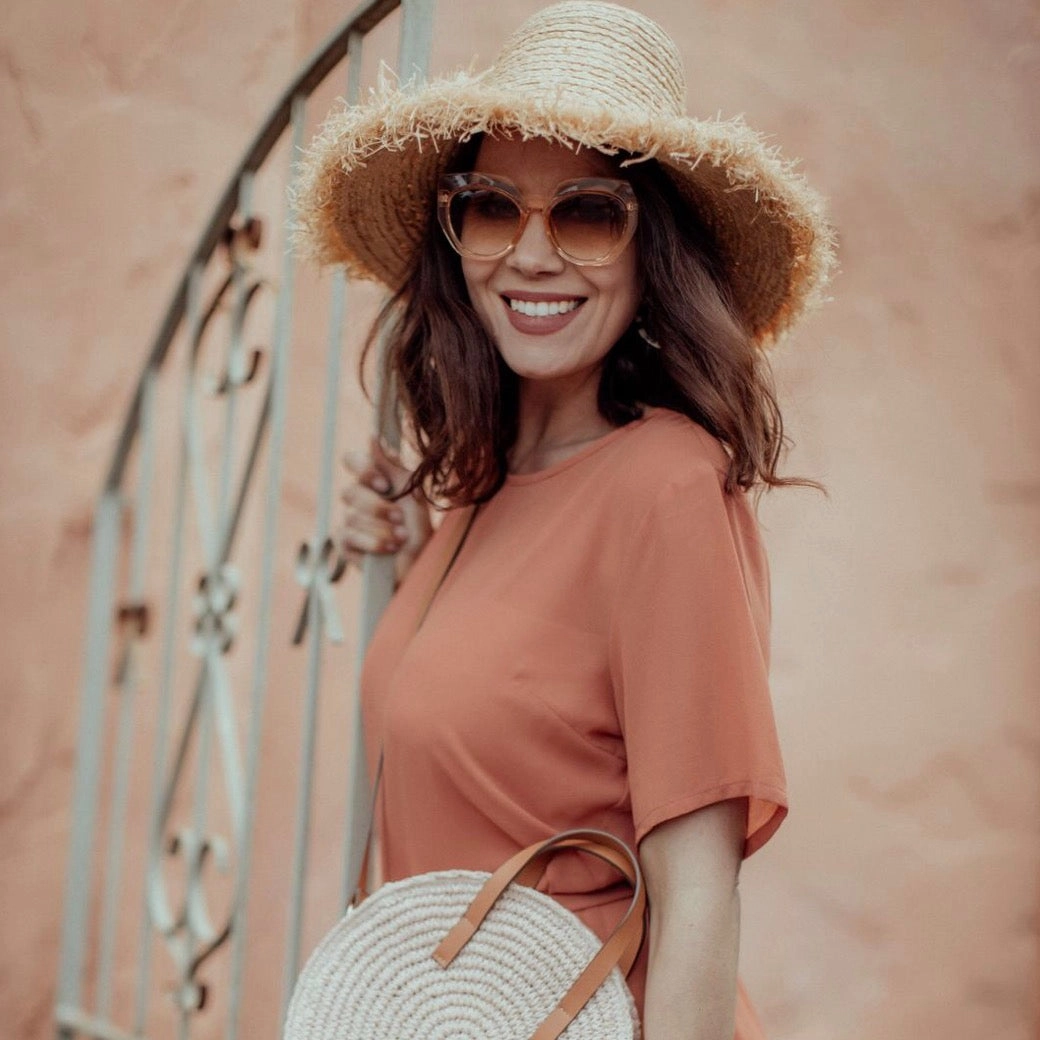 Claire Dress | Peach | Size Medium