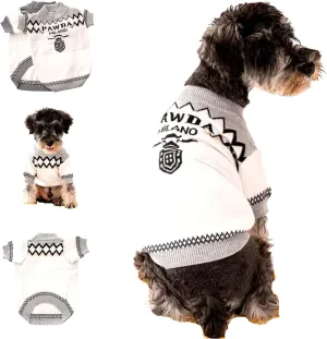 Designer Dog Clothes Sweater Shirt Outfit Small XS Teacup Cute Dogs Puppies French Bulldog Dachshund Chihuahua Cats Maltese Boy Girl (X-Small, Pawda)