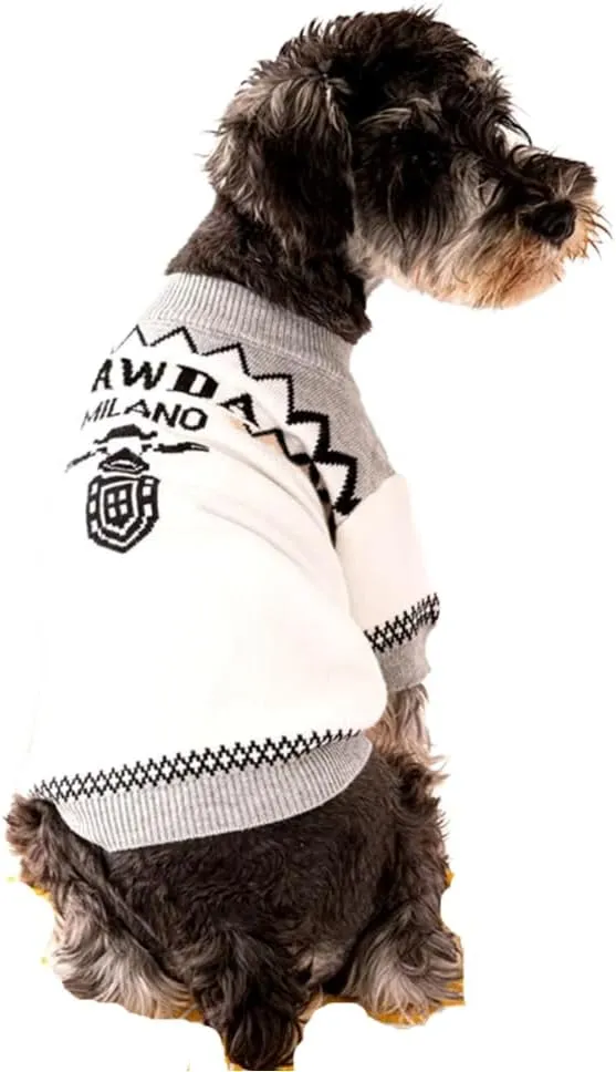 Designer Dog Clothes Sweater Shirt Outfit Small XS Teacup Cute Dogs Puppies French Bulldog Dachshund Chihuahua Cats Maltese Boy Girl (X-Small, Pawda)