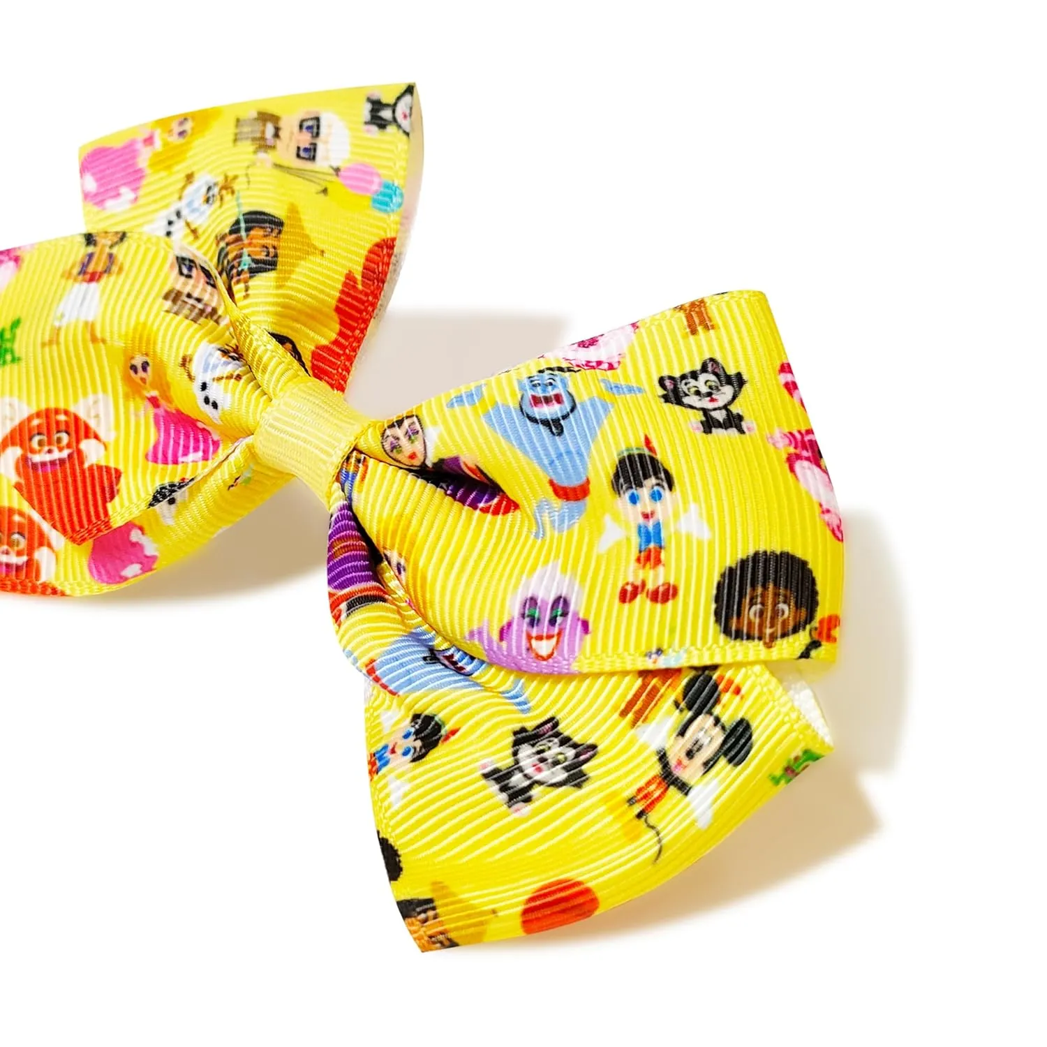 Disney 100th Anniversary Special Hair Accessory for Girls|18pc Disney Hair Bow Clips Featuring Favorite Characters with a String Bag Bow Holder with hanger. For all occasions & ages 3 