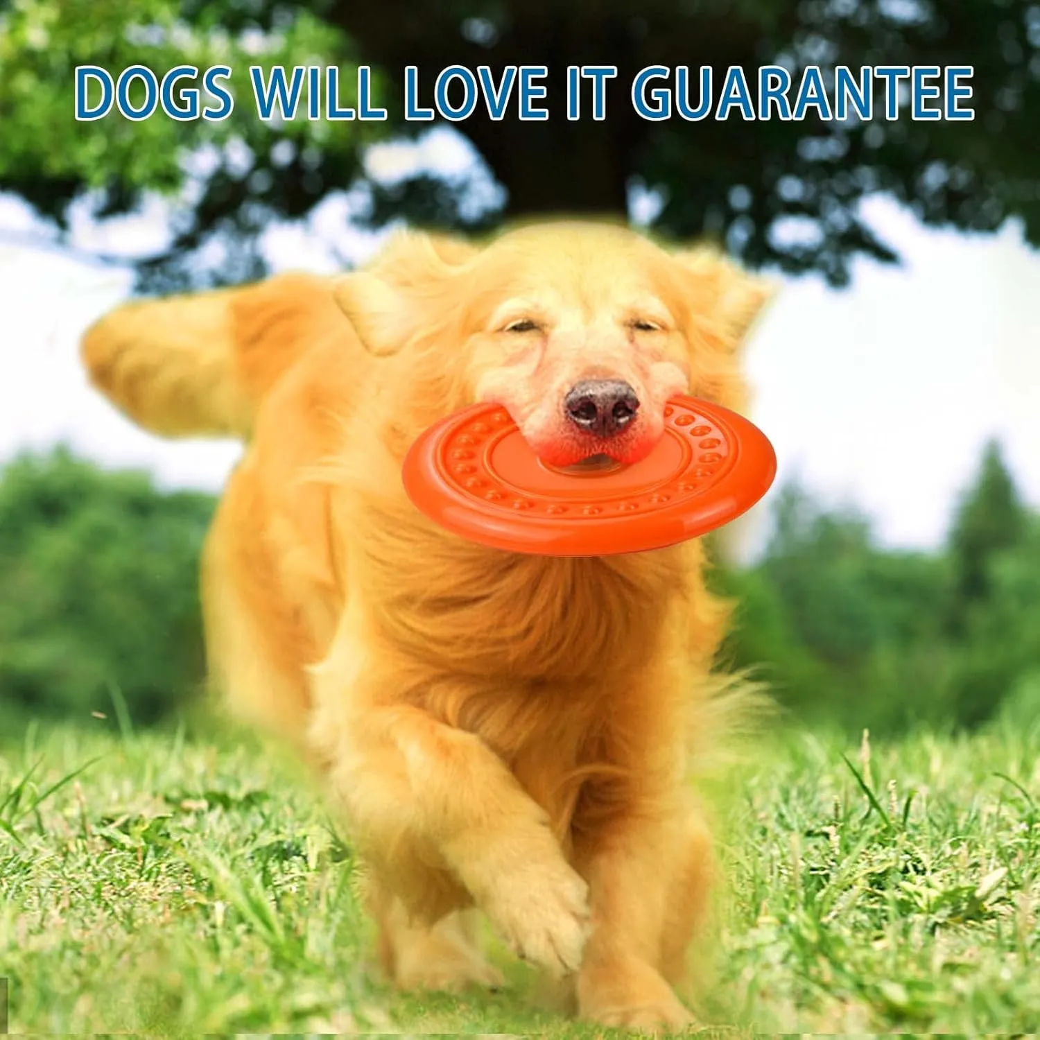 Durable Dog Flying Disc Dog Toys for Aggressive Chewers Big Dogs Toys for Large Medium Small Dogs Puppy Toy Outdoor Soft Rubber Dog Toys for Aggressive Chewers Dog Chew Toy Pet Toys for Dog