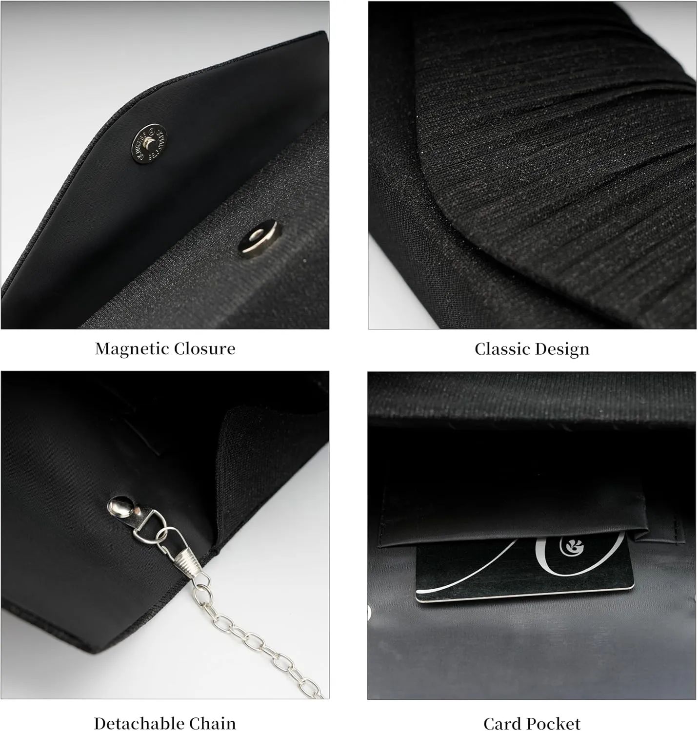 Evening Bag Clutch Purses Sparkling Party Handbag for Women Wedding Formal Purse for Dressy