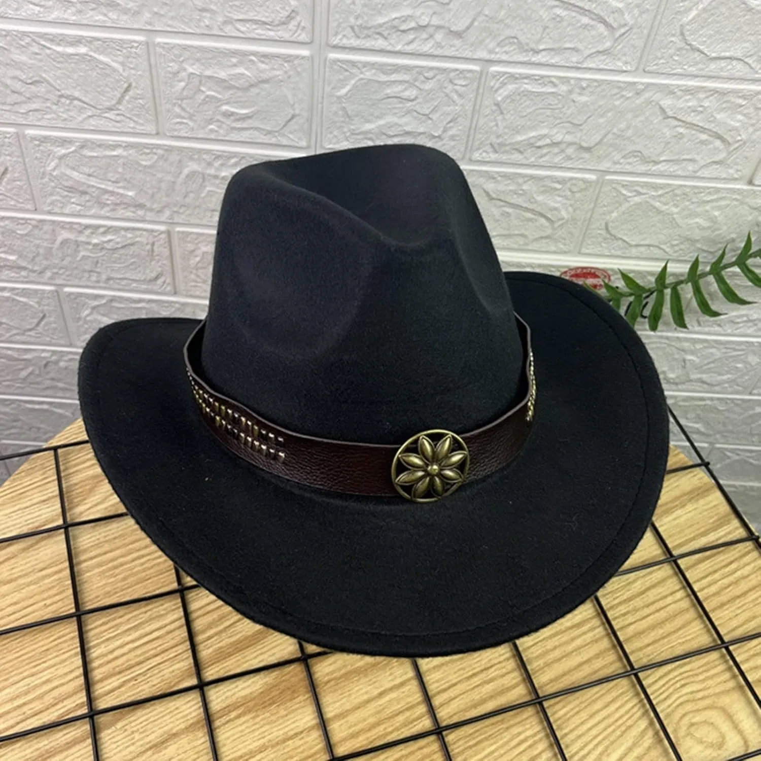 Fashionable Fedora Fedoras Men Wide for Women Dress Hat Women's and Hats Baseball Caps Boys Fedora Cowboy Hat