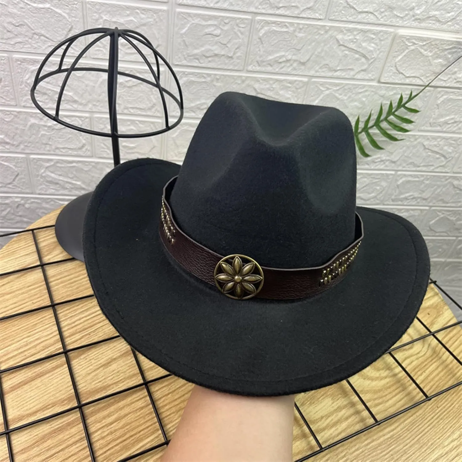 Fashionable Fedora Fedoras Men Wide for Women Dress Hat Women's and Hats Baseball Caps Boys Fedora Cowboy Hat