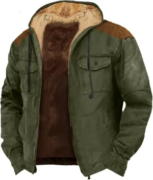 Fleece Mens Jacket Fleece Mens Jacket Men's Fleece Jacket Man Winter Jacket Sherpa Jacket Black Leather Jacket Men