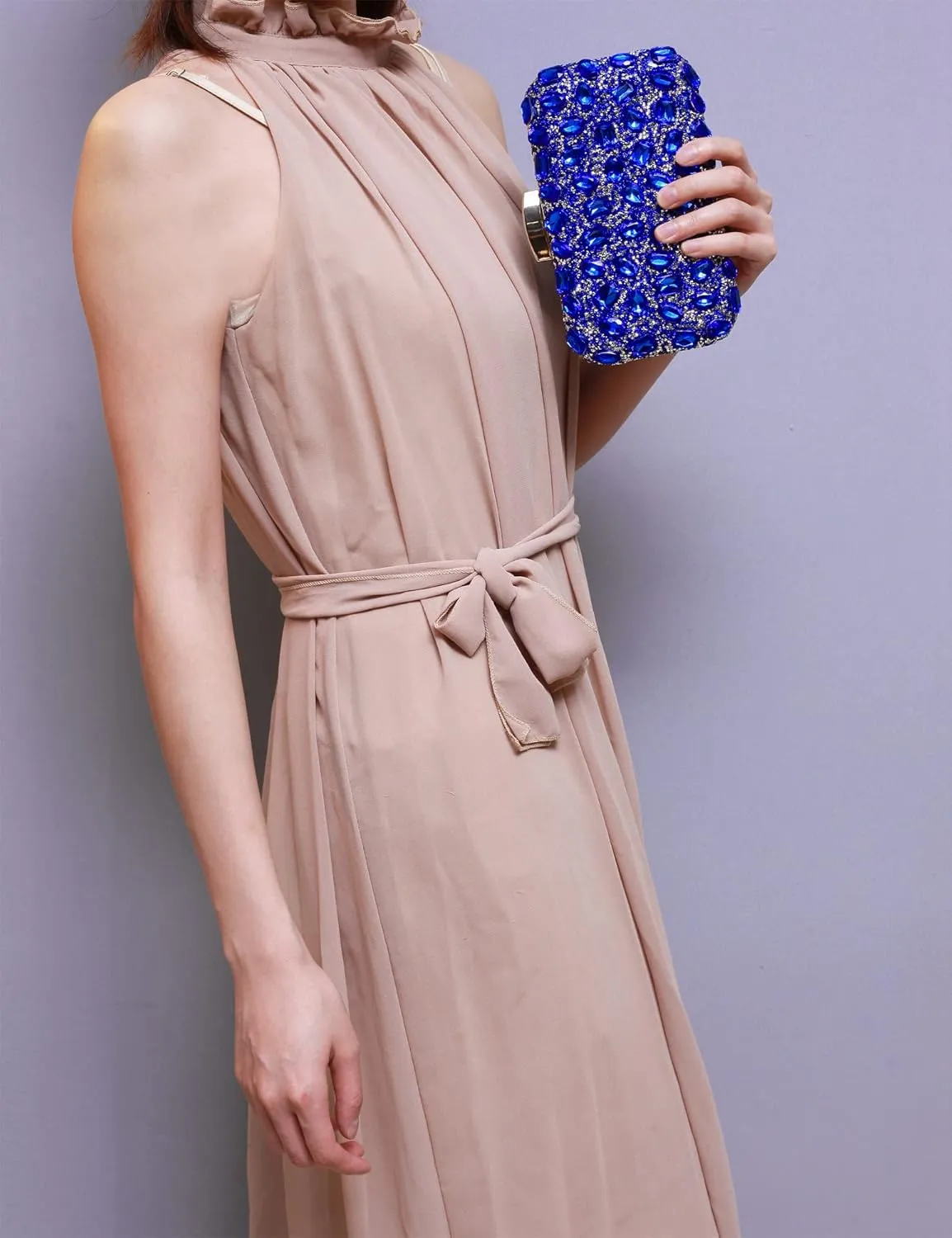 Gemstone Clutch Purses for Women Wedding Party, Rhinestone Purse Crystal Evening Bag for Women Evening