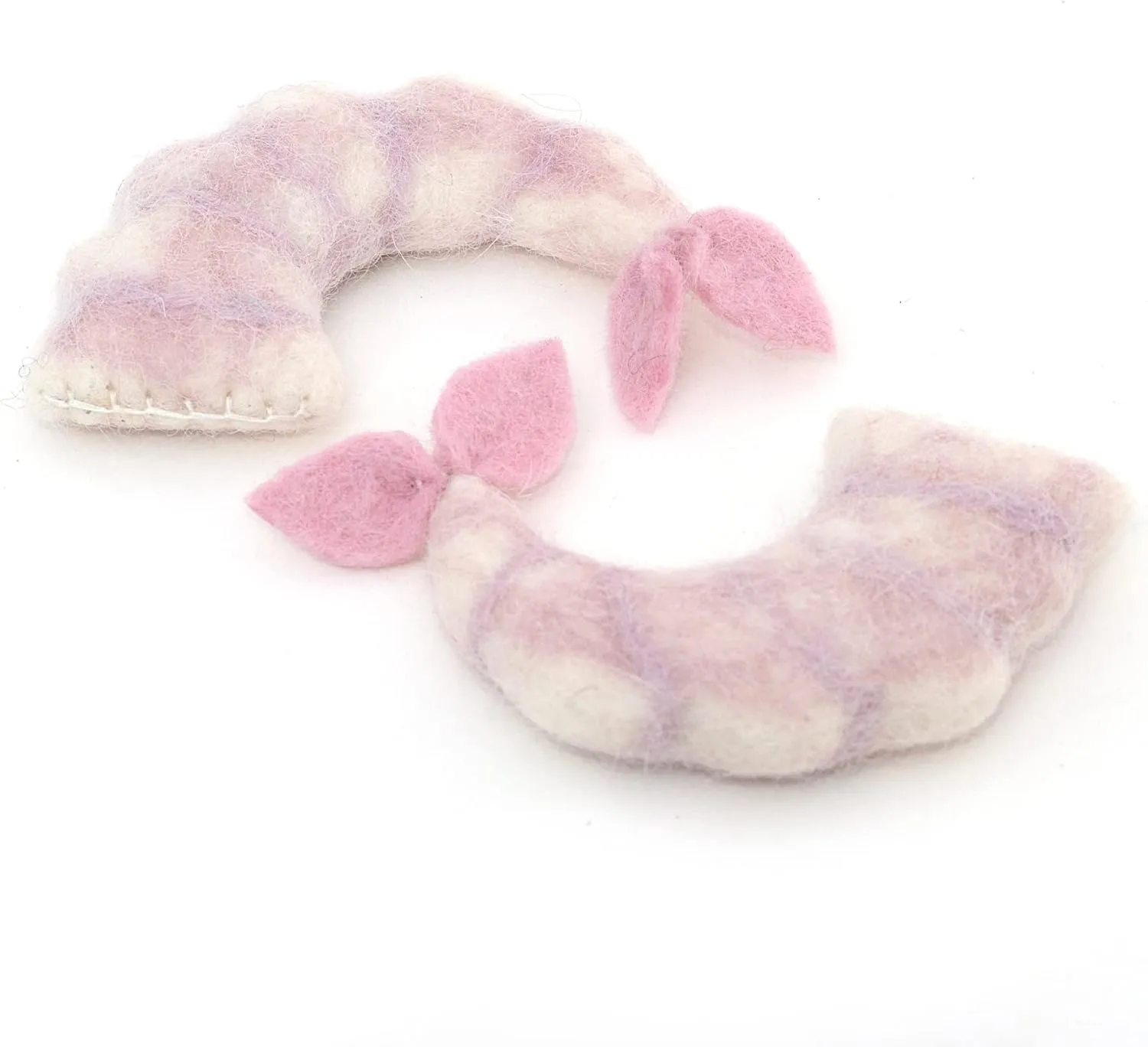 Glaciart One Wool Shrimp Cat Toys with Catnip | Interaction & Boredom Relief, Encourages to Exercise, Explore & Play | Filled w/Organic Herbs to Help Sooth or Reduce Anxiety