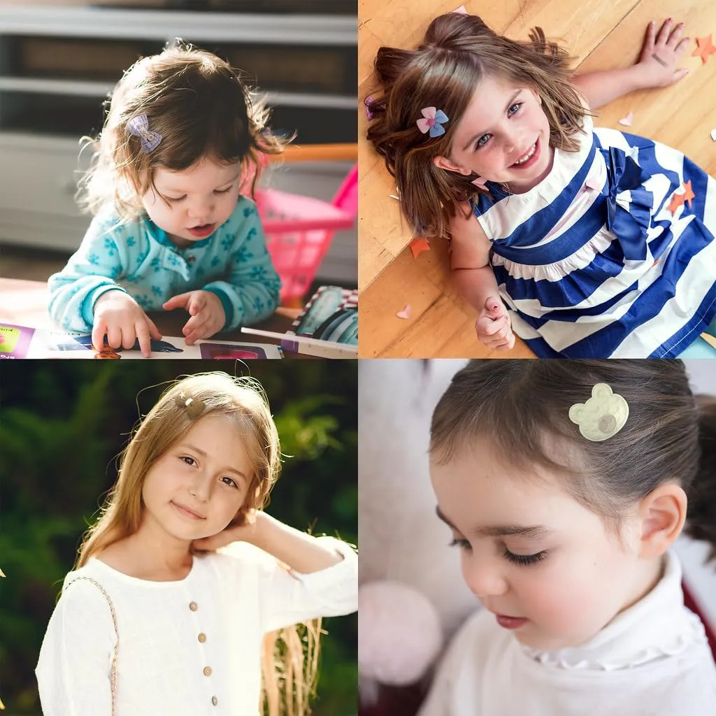 Hair Clips for Girls 69 Pcs Bundle No Slip Assorted Barrettes for Kids Bows Cute Hair Accessories for Little Girls Teens Toddlers Child Kids Gifts