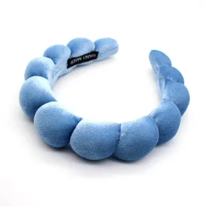 Headbands Women Hair Head Bands, Padded Fabric Hair Bands Wide Velvet Non Slip Headband Hair Accessories for Women Girls, Blue