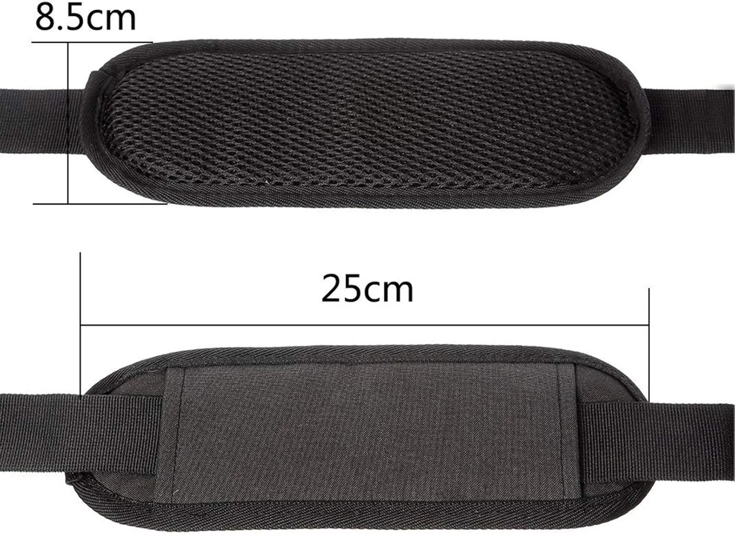 JAKAGO 61" Replacement Shoulder Strap, Padded Long Duffel Bag Strap Universal Adjustable Shoulder Belt with Non-Slip Pad