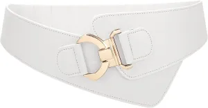 JASGOOD Wide Elastic Stretch Waist Belt Women's Adjustable Fashion Dress Belt