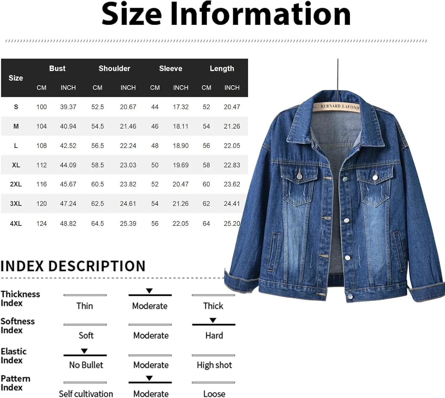 Jean Jacket Women 3/4 Sleeve Colored Cropped Denim Jacket Trendy Light Wash Short Jean Jacket Trucker Coat