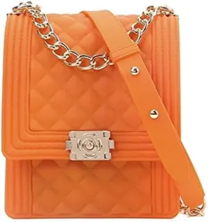 Jelly shoulder colorful PVC Purse Tote Matte Shoulder handbag