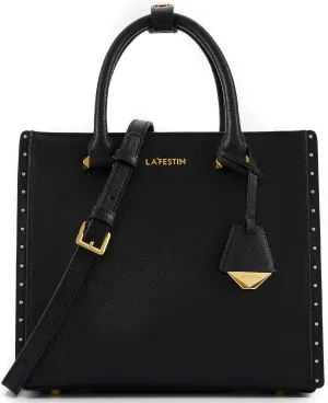 LA FESTIN Leather Top Handle Crossbody Bag for Women Small Handbag Designer Shoulder Satchel Purses with Detachable Strap