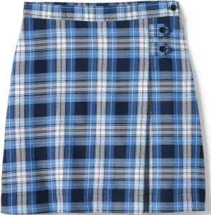 Lands' End School Uniform Girls Slim Plaid A-line Skirt Below The Knee