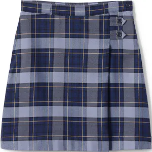 Lands' End School Uniform Girls Slim Plaid A-line Skirt Below The Knee