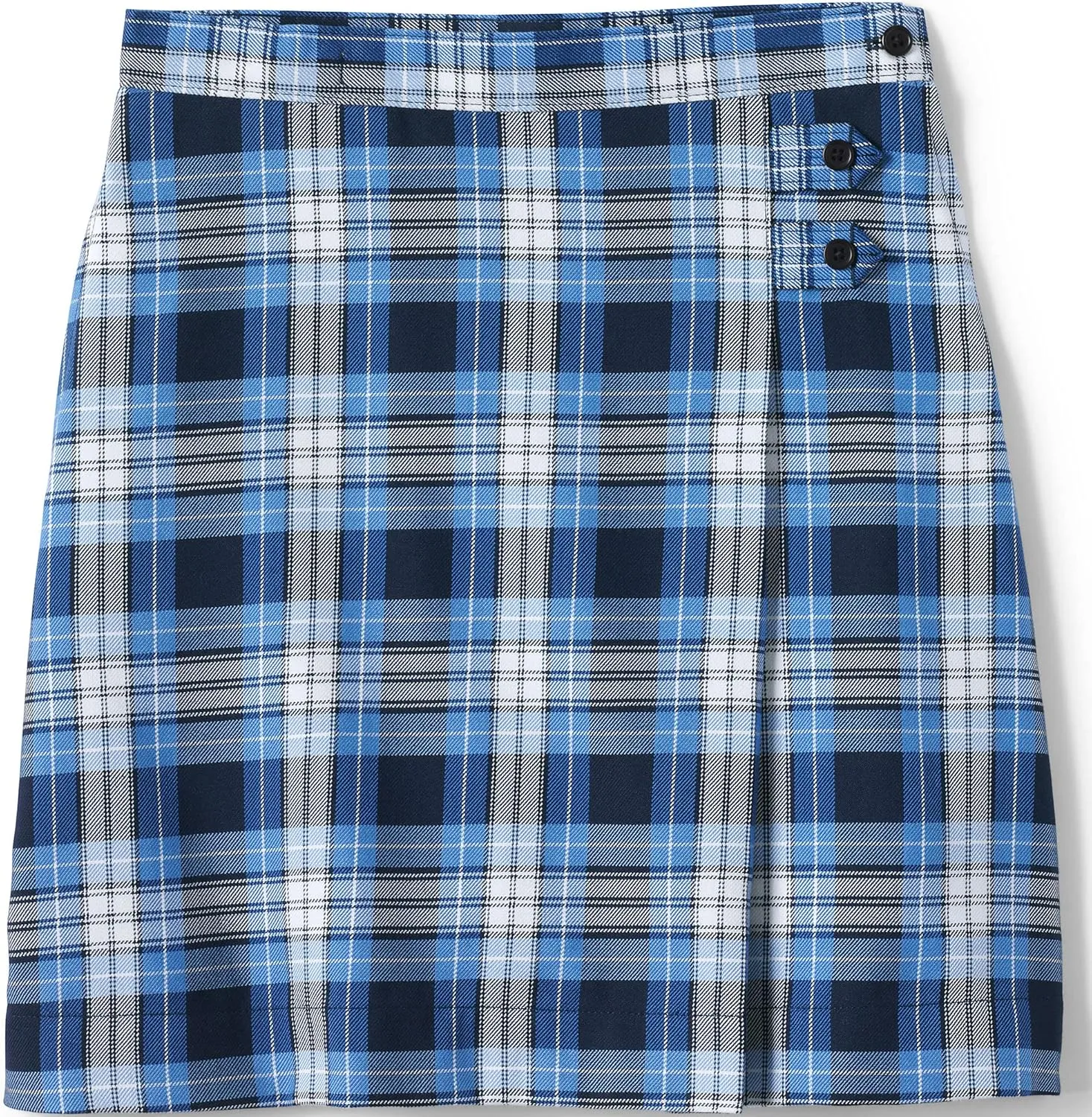 Lands' End School Uniform Girls Slim Plaid A-line Skirt Below The Knee