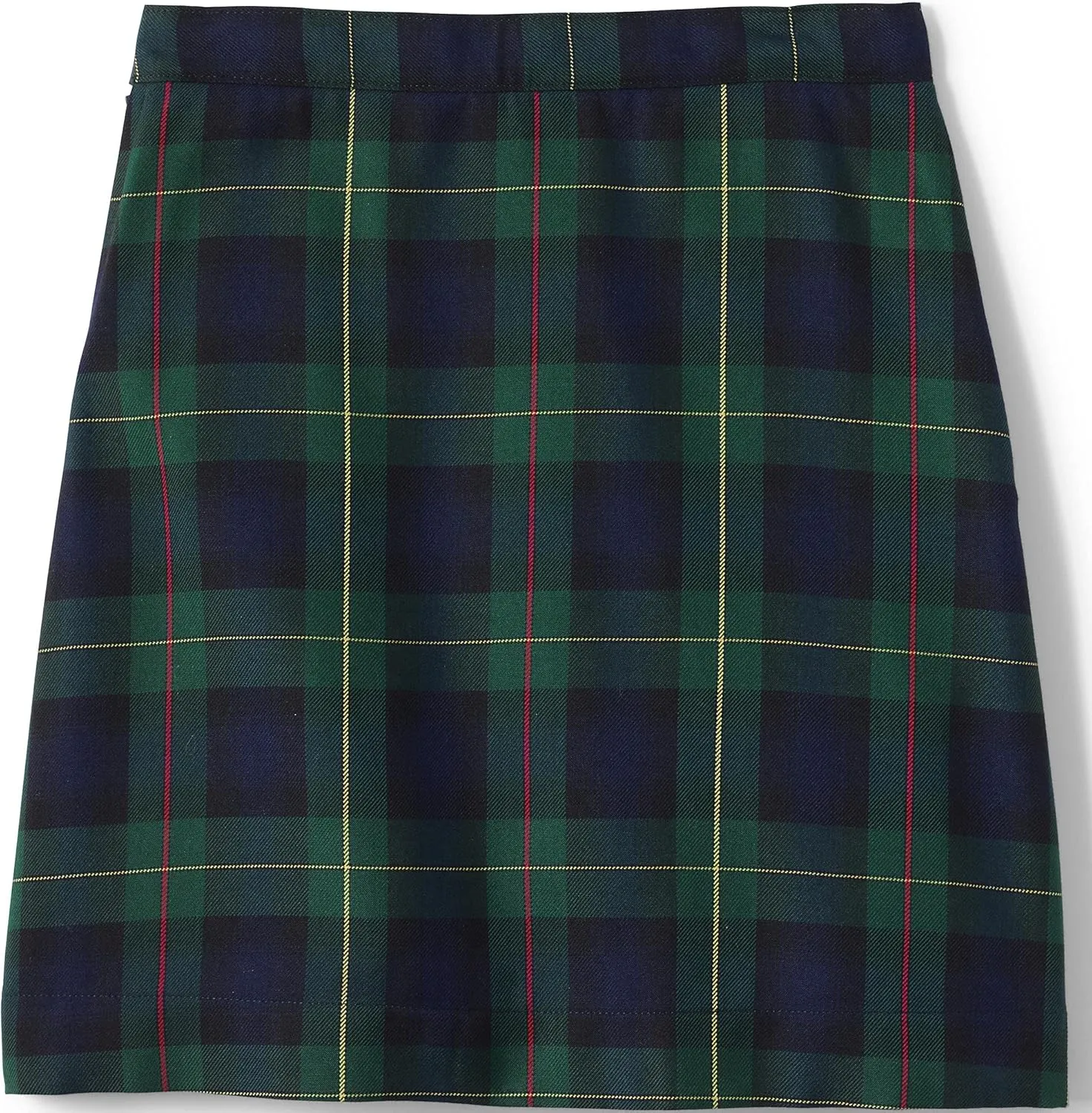 Lands' End School Uniform Girls Slim Plaid A-line Skirt Below The Knee