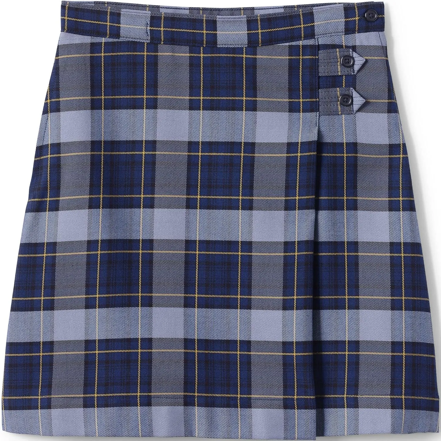 Lands' End School Uniform Girls Slim Plaid A-line Skirt Below The Knee