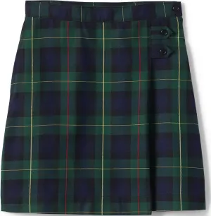 Lands' End School Uniform Girls Slim Plaid A-line Skirt Below The Knee