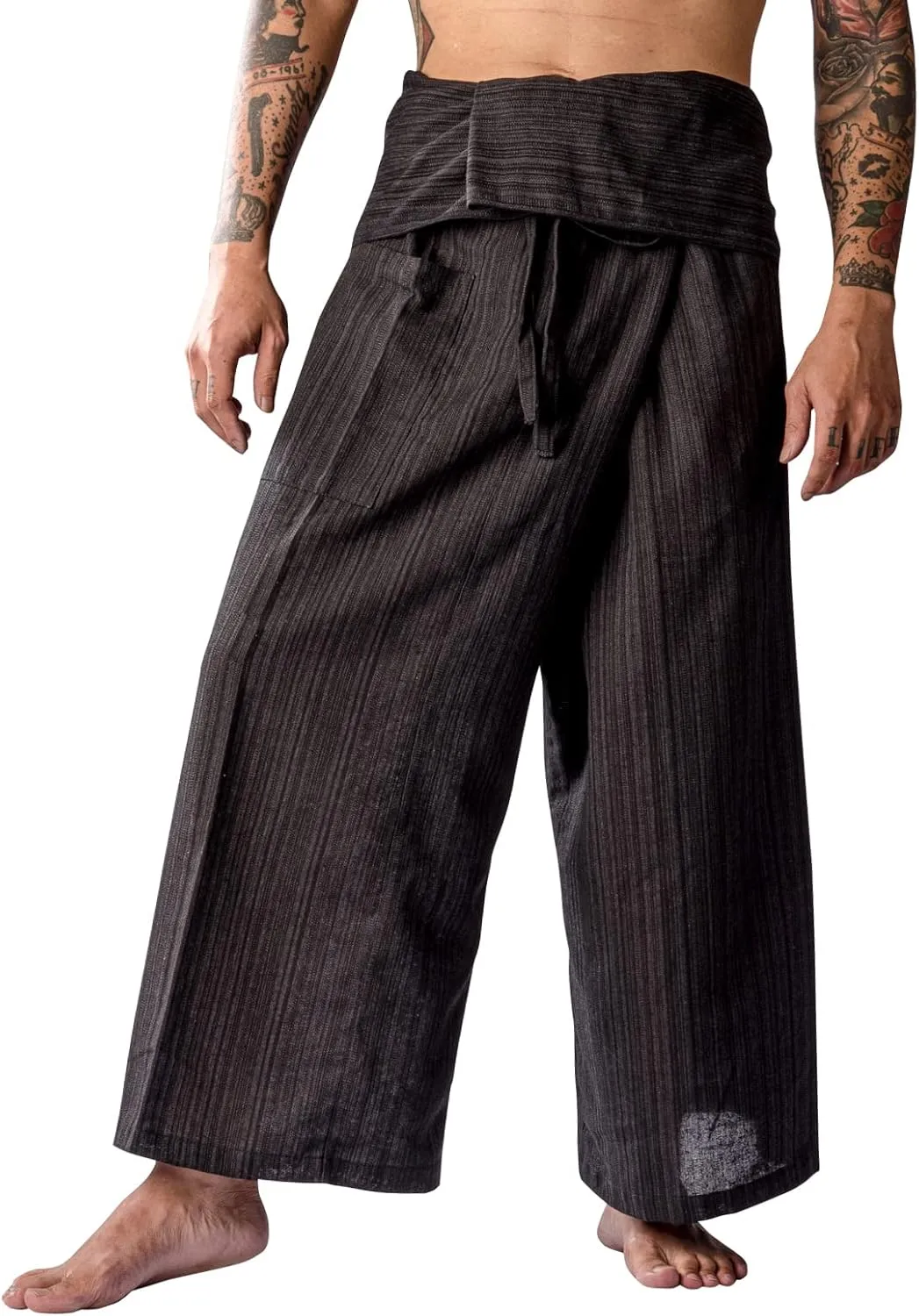 LannaPremium Thai Fisherman Pants Hakuma Pants for Men Women Yoga Pants 2 Tone - Martial Arts Pants