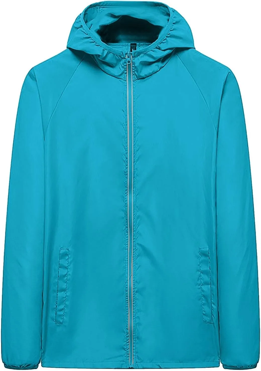 Lightweight Rain Jackets for Women Plain Waterproof Windbreaker Jacket Women Packable Raincoat Rain Coats with Hood