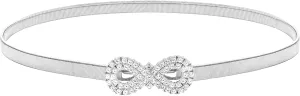 LIMHOO Women's Skinny Metal Waist Belt Elastic Thin Waist Belt for Dress Stretch Chain Belt
